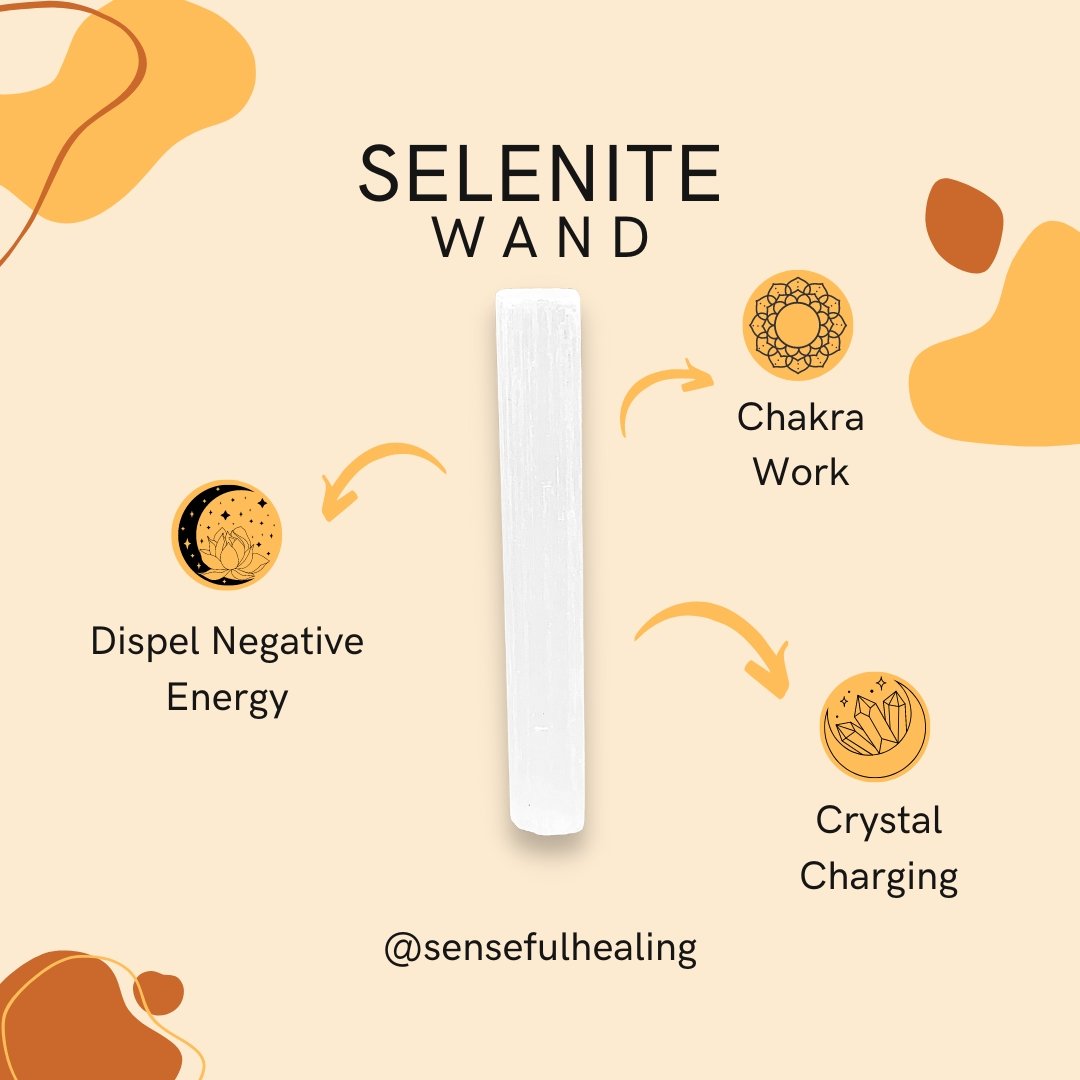Deep Protection and Cleansing Smudging Pack + Selenite Wand - Senseful Healing | blue sage cedar sage desert sage