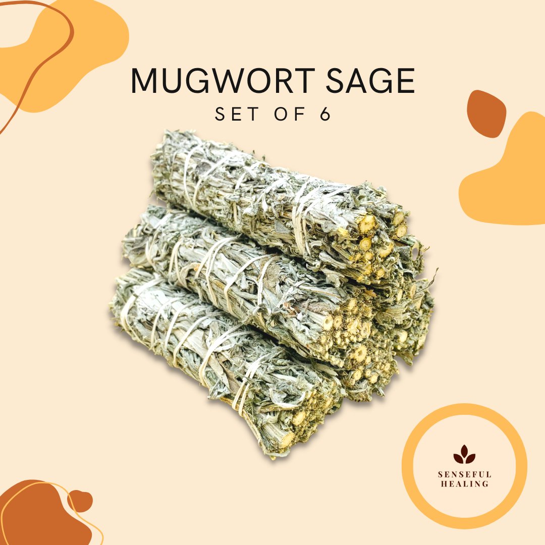 Mugwort Sage (6 Pack) - Senseful Healing | mugwort sage sage sets