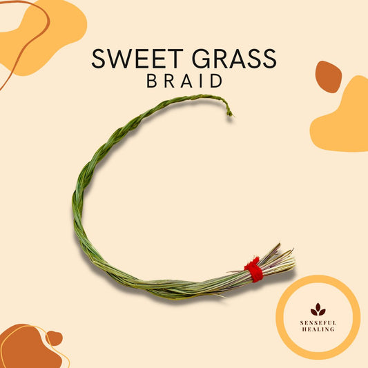 Sweetgrass Braid (18 inches) - Senseful Healing | singles & more sweetgrass