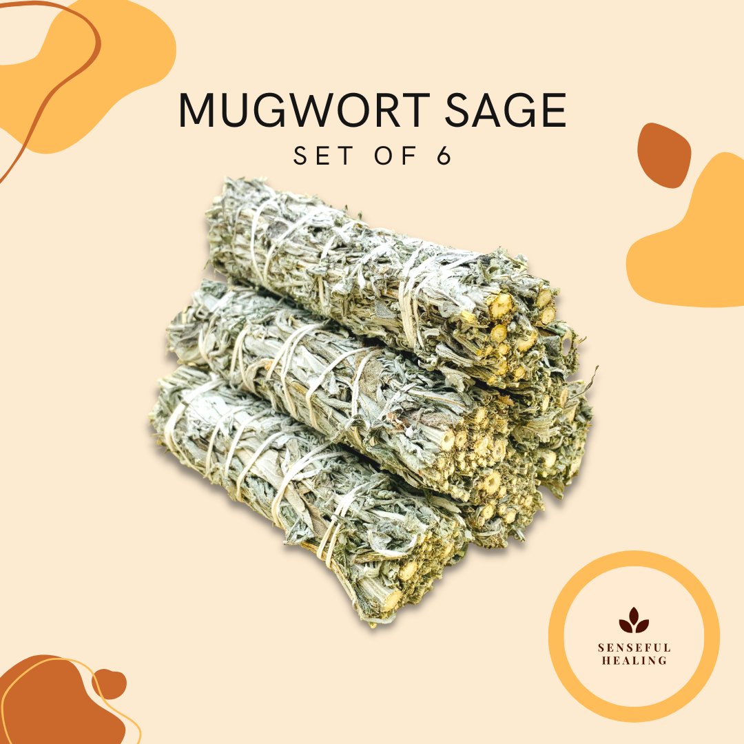 Mugwort Sage (6 Pack) - Senseful Healing | mugwort sage sage sets