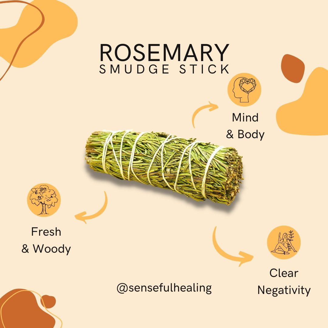 Rosemary Smudge Sticks (Pack of 3) - Senseful Healing | rosemary sage sage sets